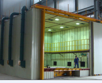 Manual Sand Blasting Room / Booth Heavy Duty With Screw Recycling System