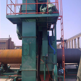 Outer Wall Roller Conveyor Steel Pipe Shot Blasting Machine