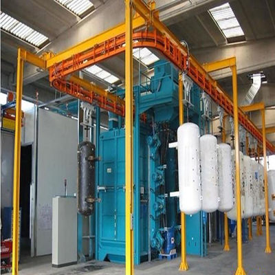 Hanging Chain Shot Blasting Machine For Lpg Cleaning