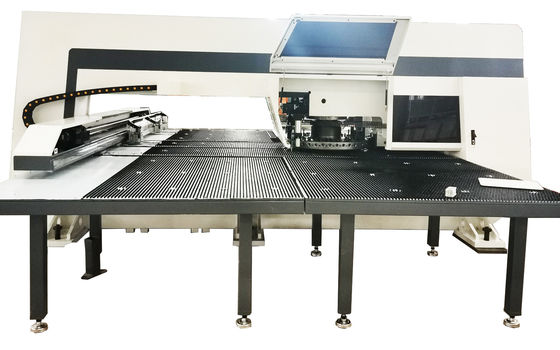 Servo Motor CNC Turret Punching Machine For Sheet Metal Plate Hole Punch
